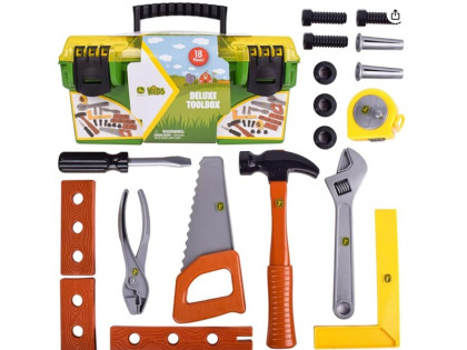 Box s nářadím pro děti John Deere Kids