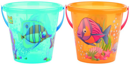 Kyblík rybičky průhledný průměr 17 cm Androni