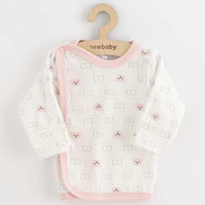 Kojenecká košilka New Baby Classic II Holka 3ks růžová