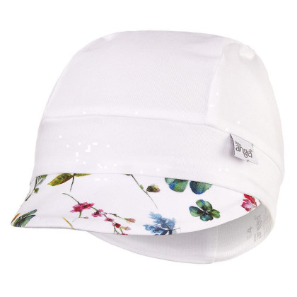 Kšiltovka tenká vzor UV 50+ Outlast® bílá/bílá louka
