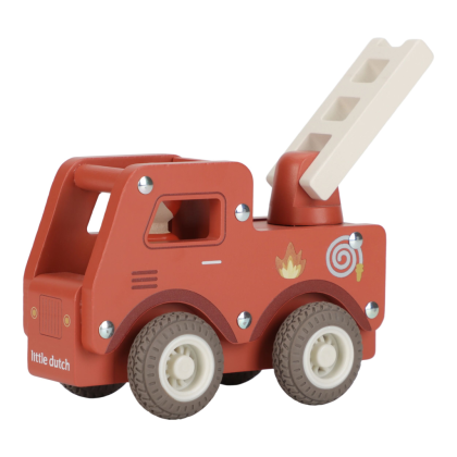 Hasičské auto dřevěné Little Dutch