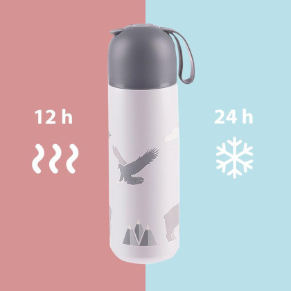 Termoska na tekutiny se silikonovým držákem 400 ml Zopa