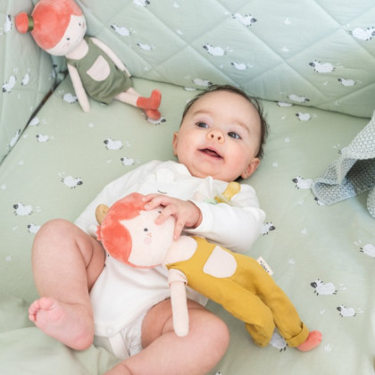 2-dílný bavlněný set do postýlky 0 m+ bonjourbébé