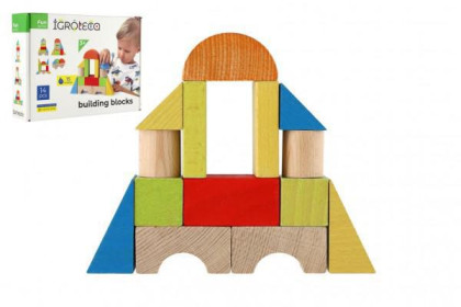 Kostky stavebnice dřevo 14 ks