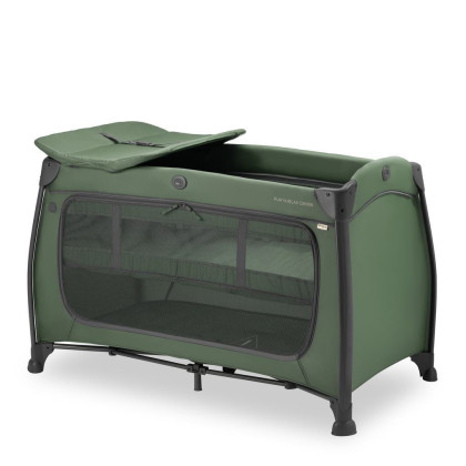 Cestovní postýlka s pultem Play N Relax Center Dark Green Hauck