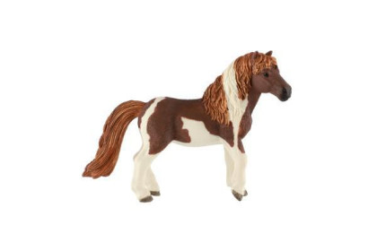 Kůň domácí Shetlandský pony zooted plast 12 cm
