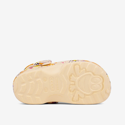 Dětské nazouváky clogsy žluté Hero + amulet Little Frog Coqui