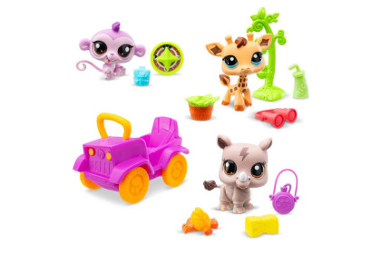 Littlest Pet Shop 3 figurky Safari