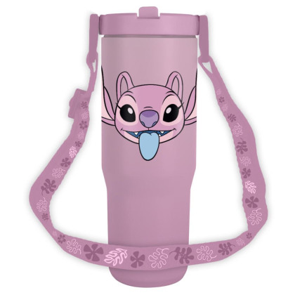 Lilo a Stitch cestovní hrnek s popruhem 880 ml