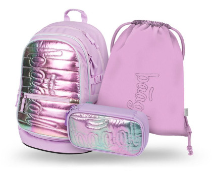 Set 3 Core Lavender: batoh, penál, sáček GRS Baagl