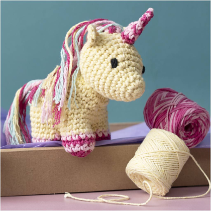 Sada na háčkování jednorožec Amigurumi