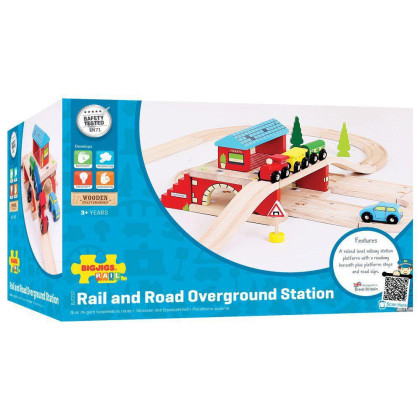 Nádraží nad cestou Bigjigs Rail