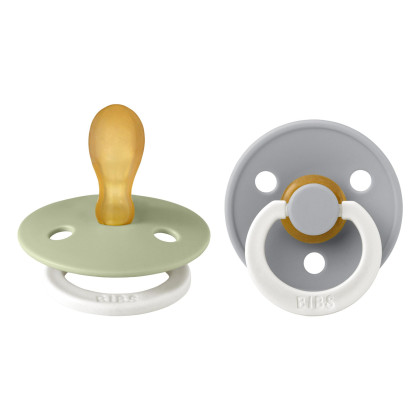 Bibs symetrické dudlíky kaučuk 2 ks 6 m+ Colour