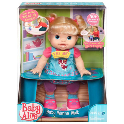 Baby Alive chodící panenka