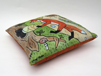 Polštář 30 x 30 cm Liška a šunka