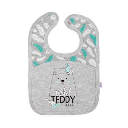 Kojenecký bavlněný bryndáček New Baby Wild Teddy