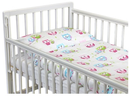 Dětské povlečení 2dílné Sovy bílé 130 x 90 cm ČR