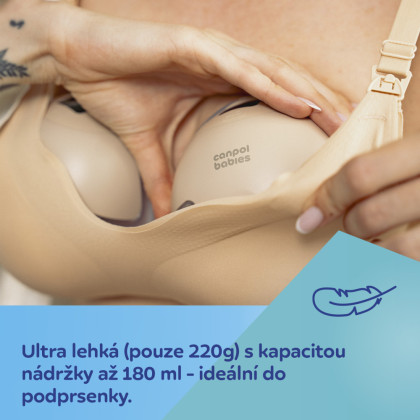 Dvojitá elektrická odsávačka mateřského mléka do podprsenky SmartSense Canpol babies