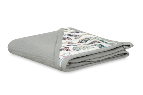 Mušelínová osuška s kapucí Design 85 x 85 cm Babymatex