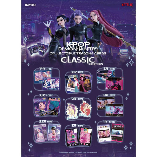 Sběratelské karty K-pop Demon Hunters World Tour Classic Edition