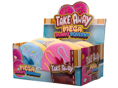 Mega Squeeze Jumbo strečový donut 16 cm -mačkací antistresová hračka