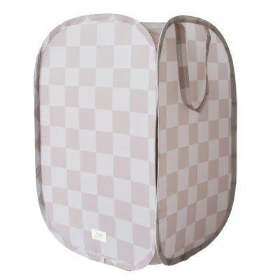 Skládací úložný koš Recycled Checkerboard Beige 3 SPROUTS
