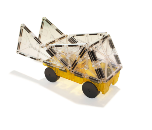 Magnetická stavebnice Cars 2 dílná Green/yellow Magna Tiles