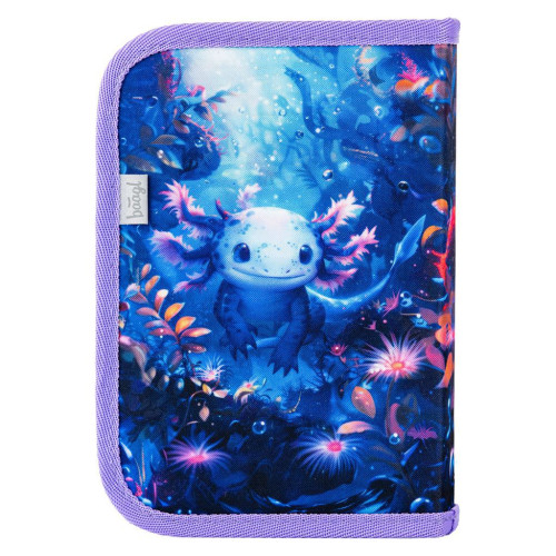 Školní penál jednopatrový Axolotl Baagl