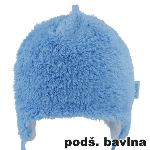 Kojenecká bavlněná vázací čepice s podšívkou RDX