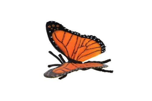 Motýl Monarcha stěhovavý (babočka) zooted plast 11 cm