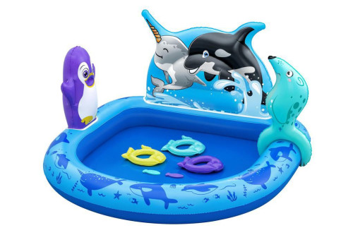 Nafukovací hrací centrum Polar Pals, 1,34 m x 1,31 m x73 cm