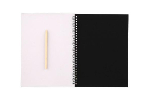 Škrabací/Vyškrabovací notes duhový 10 listů