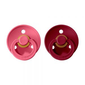 Dudlíky kaučuk 2 ks 6-18 měsíců Colour Bibs