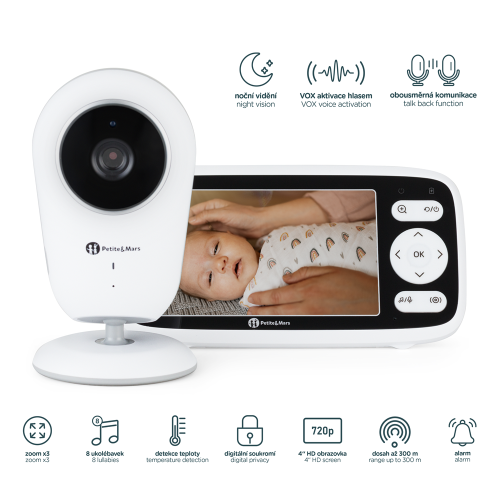 Chůvička dětská digitální Nano 4.0 Petite & Mars