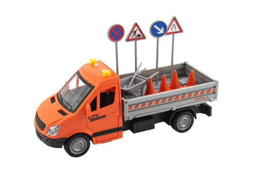 Silničářské auto plastové se zvukem a světlem 26 cm