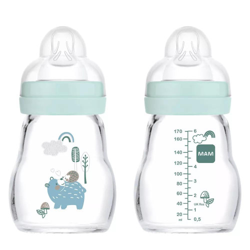 Dětská skleněná láhev 170 ml Feel Good MAM 0+
