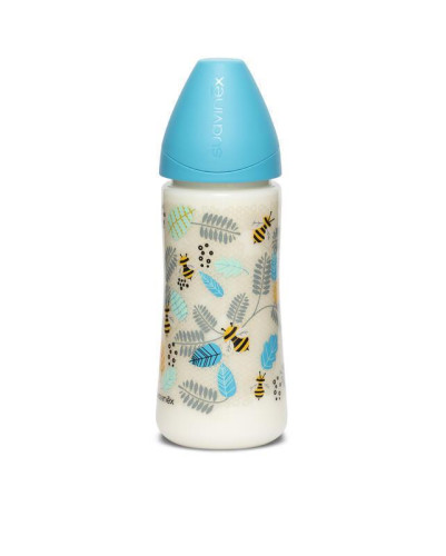 Kojenecká láhev kulatá silikonová savička Suavinex 360 ml