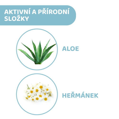Sprchový gel s aloe a heřmánkem Natural Sensation 200 ml, 0 m+ Chicco
