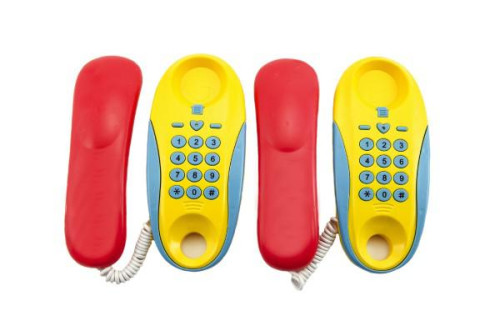 Telefony pokoj - pokoj plast na baterie 2ks vzdálenost 8 m