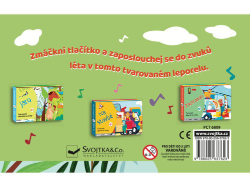 Tvarované leporelo se zvuky - Léto