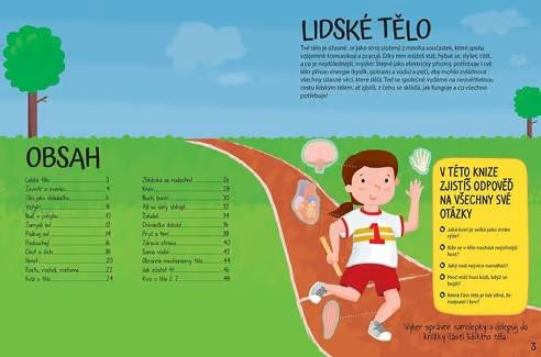 Samolepková knížka Svítí ve tmě - Lidské tělo