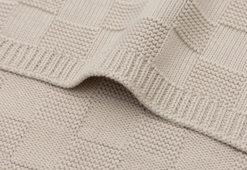 Deka 75 x 100 cm Box Knit Warm Sand Jollein