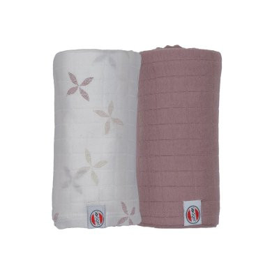 Swaddler Solid Matcha 2balení 110 x 110 cm Lodger