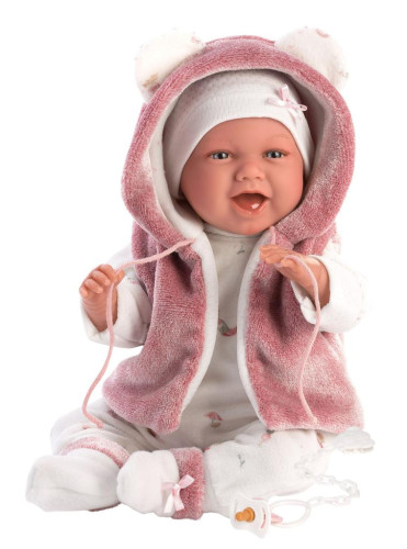 New Born 74070 Llorens - realistické miminko se zvuky 42 cm