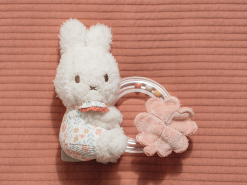 Chrastítko s korálky králíček Miffy Lucky Blossom Little Dutch