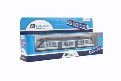 Lokomotiva/Vlak České dráhy 17 cm kov/plast na volný chod