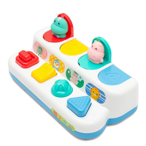 Interaktivní hračka - Vyskakovací okénka se zvířátky Peekaboo Baby Mix