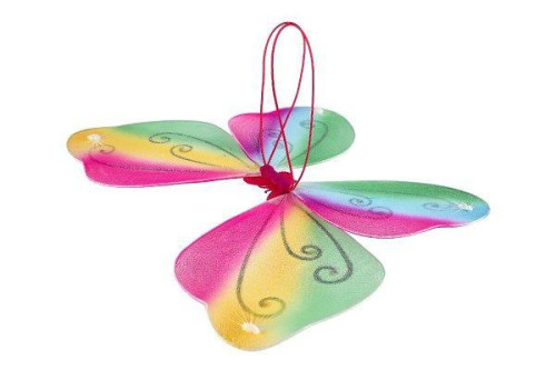 Motýlí křídla na karneval nylon 44x32 cm