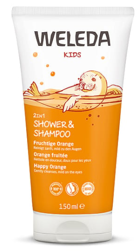 2v1 Sprchový krém a šampon Šťastný pomeranč 150 ml Weleda