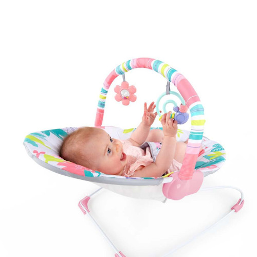 BRIGHT STARTS Lehátko vibrující Flamingo Vibes ™ 0m +, do 9kg